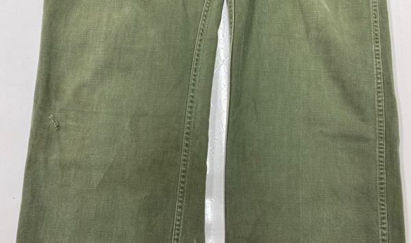 ミリタリー Military 40s 40年代 U.S.ARMY アメリカ軍 ベイカーパンツ 13スターボタン OG-107 SERVAL 片爪 無地 カーゴパンツ カーキ 104MB-366