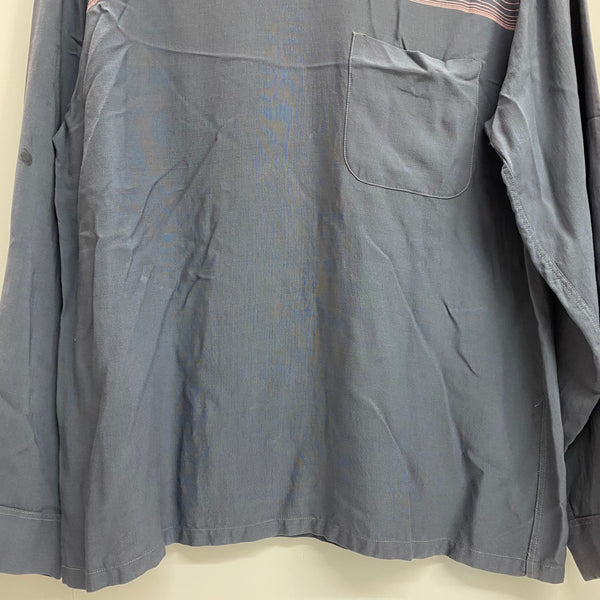 【曜日割引対象外】 ヴィンテージ vintage 50's Cassino ピーターパンシャツ 長袖シャツ ブルー Mサイズ 201MT-4642 VB