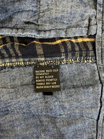 ダブルアールエル RRL ラルフローレン Ralph Lauren チェック柄 コットン リネンパンツ ショートパンツ ハーフパンツ ネイビー サイズ36 101MB-719