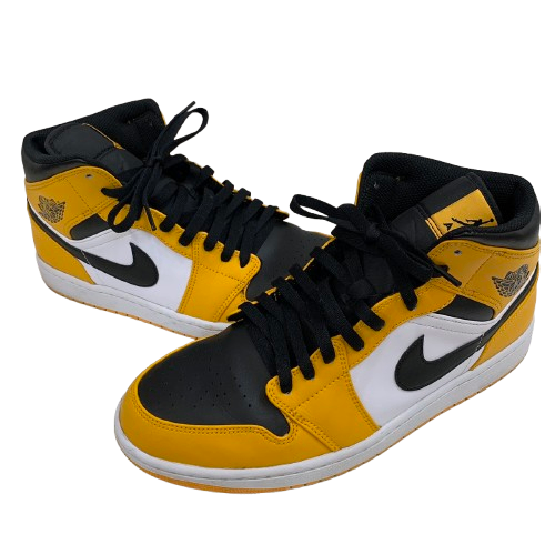 ナイキ NIKE AIR JORDAN 1 MID Taxi 554724-701 メンズ靴 スニーカー イエロー 29.0cmサイズ 201-shoes1082