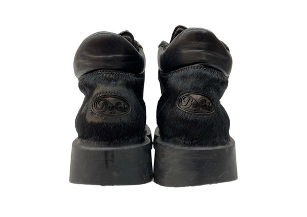 バッファロー Buffalo LACEUP BOOTS レースアップ ブーツ ハラコ 厚底 黒 5927 メンズ靴 ブーツ その他 ブラック サイズ 41 104S-1075