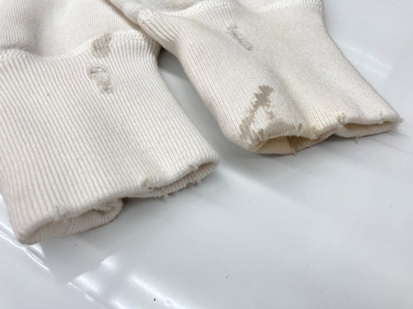 セントマイケル SAINT MICHAEL 21SS CREW SWEAT SHIRT クルーネック スウェット ヴィンテージ加工 白 SM-S21-0000-013 スウェット プリント ホワイト Sサイズ 104MT-1657