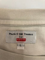 シュプリーム SUPREME BILL THOMAS ビルトーマス photoT フォトT プリントTシャツ Tシャツ ブルー Lサイズ 101MT-3157