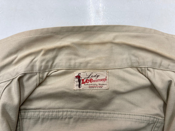 リー Lee 60s 60年代 Lady Lee WESTERNER ウエスターナー Vintage ヴィンテージ USA製 340-J 生成り ジャケット 無地 ベージュ 104LT-97