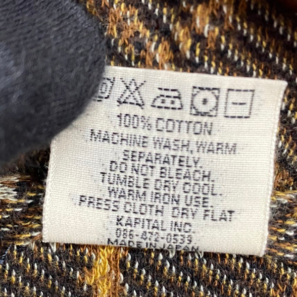 【曜日割引対象外】 キャピタル KAPITAL ヤシの木 総柄 コットン ポロシャツ Tシャツ イエロー 2サイズ 201MT-4408 VB