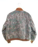 US US古着 80s MOSSY OAK リアルツリー2wayブルゾン USA製 80's 短丈 デタッチャブル シンサレート ジャケット マルチカラー LLサイズ 103MT-2896