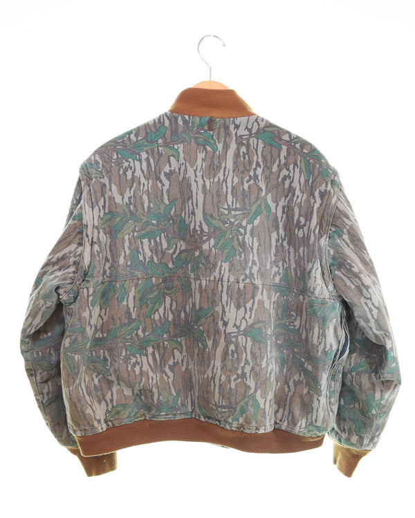 US US古着 80s MOSSY OAK リアルツリー2wayブルゾン USA製 80's 短丈 デタッチャブル シンサレート ジャケット マルチカラー LLサイズ 103MT-2896