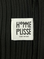 イッセイミヤケ ISSEY MIYAKE HOMME PLISSE オム プリッセ L/S PLEATS プリーツ カットソー 長袖 黒 HP55JK421  サイズ 3 ロンT 無地 ブラック 104MT-1012