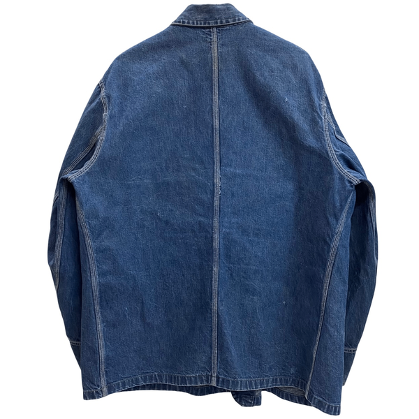 【曜日割引対象外】 リー Lee 50's 91-J デニム カバーオール ジャケット ブルー 48サイズ 201MT-4767 VB