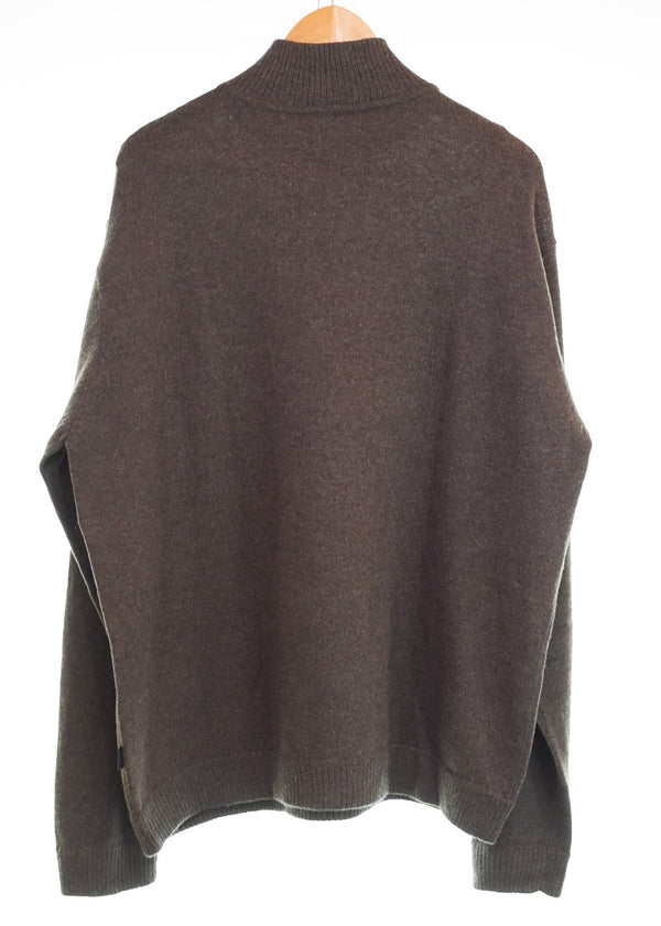 パタゴニア PATAGONIA ハイネック ハーフジップ セーター ニット ウール 50300F0 セーター ブラウン LLサイズ 103MT-3440