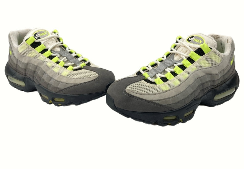 【ナイキ】NIKE 554970-071 イエローグラデ イエグラ 復刻 18年製 AIR MAX95 エアマックス95 28センチ スニーカー NIKE ナイキ 554970-071 Air Max 95 OG Yellow Gradation 2018 エアマックス イエローグラデ－ション  グレー系 27.5cm中古