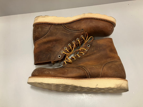 レッドウィング RED WING 6 CLASSIC ROUND クラシック ラウンド カッパー ラフ＆タフ アイリッシュセッター 9111 メンズ靴 ブーツ ワーク ブラウン 26.5cm 101-shoes1735