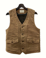 クーティー COOTIE WOOL VEST ウール ベスト 裏地ウール アウター インナー 茶 ベスト 無地 ブラウン Mサイズ 104MT-893