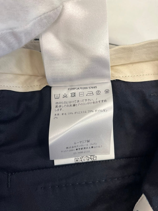モンクレール MONCLER ウール スラックス  パンツ トラウザー 紺 F109P2A70200 スラックス ネイビー サイズ44 101MB-732