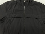 ストーンアイランド STONE ISLAND SOFT SHELL-R ソフトシェル Primaloft プリマロフト 中綿 ナイロン ブルゾン ダブルジップ フーディー 黒 ジャケット ロゴ ブラック Mサイズ 104MT-726