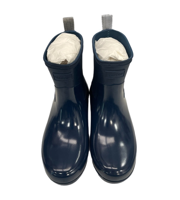 ハンター HUNTER レインブーツ リファインド ローヒール バイカー グロスデュオ ラバーブーツ ショートブーツ ムーンライト WFS2037DUO レディース靴 レインシューズ・長靴 ブーツ ネイビー UK4 EU37 US6 101sh-2296