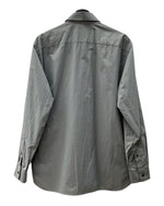 プラダ PRADA L/S DRESS SHIRT ドレス シャツ 長袖 レギュラーカラー ボタン 灰 サイズ 39 長袖シャツ 無地 グレー 104MT-1610