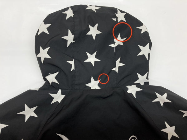 エフシーレアルブリストル F.C.Real Bristol COCA-COLA MULTI PATTERN JACKET コカコーラ マルチ パターン ナイロン フーディ 星柄 バックプリント フロントジップ BLACK 黒 FCRB-200009 ジャケット ロゴ ブラック 104MT-1842