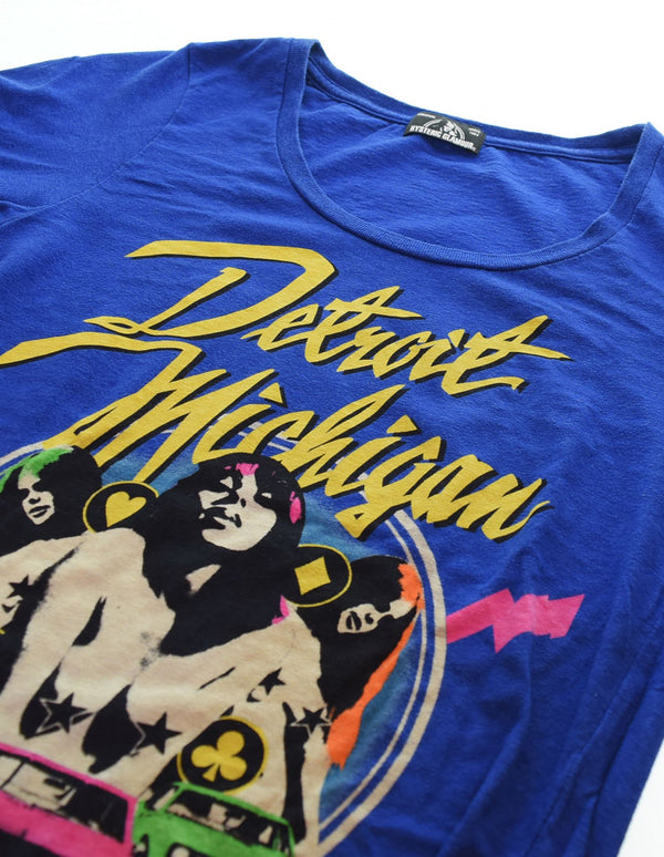 ヒステリックグラマー HYSTERIC GLAMOUR ロゴ プリント 半袖Tシャツ 青 0162CT05 Tシャツ ブルー フリーサイズ 103LT-122