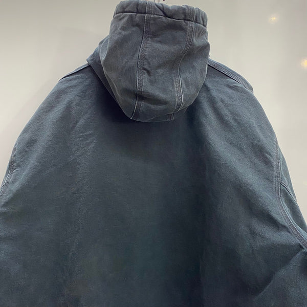 【曜日割引対象外】 カーハート Carhartt USA製 アクティブジャケット ダック ジャケット ブラック 4XLサイズ 201MT-4606 VB