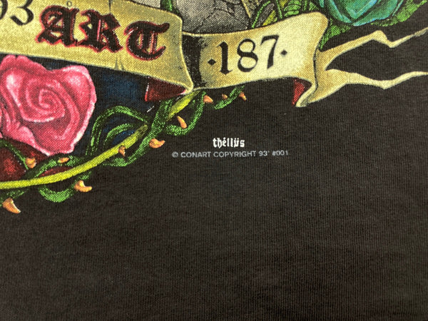 コナート CONART 90s 90年代 GODS MAD ANGELS HIP-HOP BROCKUM USA製 黒 Tシャツ プリント ブラック Lサイズ 104MT-1758