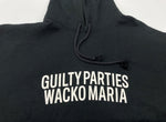 ワコマリア WACKO MARIA GUILTY PARTIES MIDDLE WEIGHT PULLOVER HOODED SWEAT SHIRT プルオーバー ロゴ フーディ パーカ プリント ブラック Lサイズ 104MT-2139