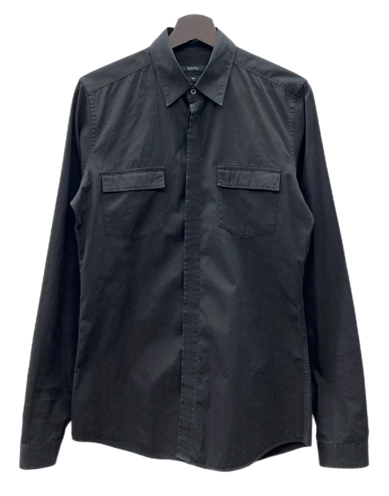 グッチ GUCCI DRESS SHIRT ドレス シャツ フラップポケット ボタン
