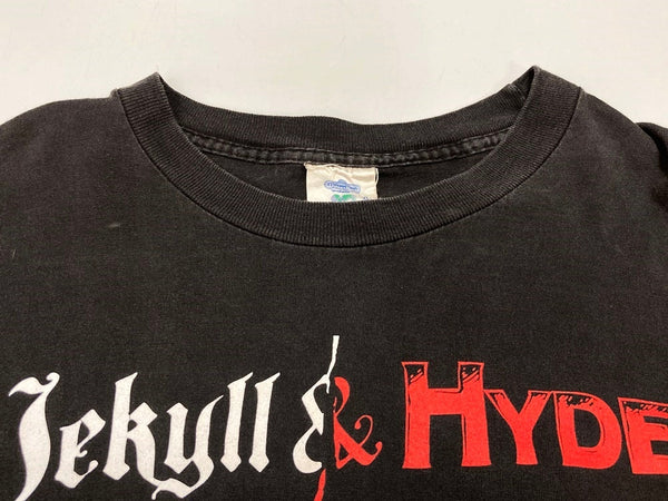 ヴィンテージ Vintage 90's 90s Jekyll & Hyde T-shirt ジキルとハイド 半袖 黒 XL Tシャツ プリント ブラック 101MT-2457