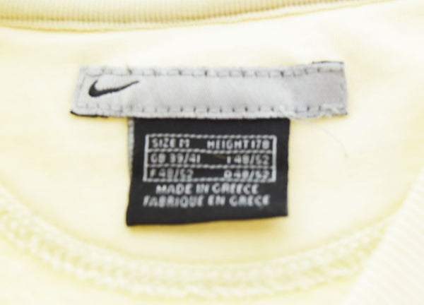 ナイキ NIKE 90s 90年代 刺繍ロゴ ギリシャ製 スウェットトレーナー  スウェット ベージュ Mサイズ 103MT-2488