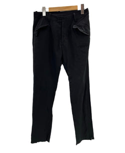 ワイズ Y's レーヨン ノータック スラックス 裾ZIP YQ-P04-204 スラックス ブラック 3 101MB-783