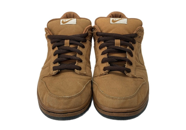 ナイキ NIKE 04年製 DUNK LOW PRO SB CARHARTT SHALE ダンク ロー プロ カーハート スケボー シューズ 茶 304292-224 メンズ靴 スニーカー ブラウン 29cm 104S-876