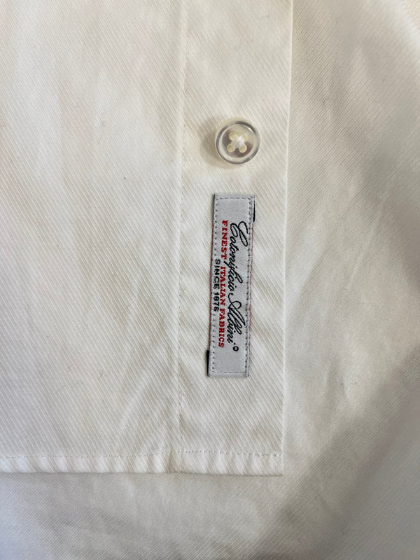 レインメーカー RAINMAKER KYOTO スタンドカラーシャツ コットンシャツ 白 日本製 RM171-054 サイズ44 長袖シャツ ホワイト 101MT-5436