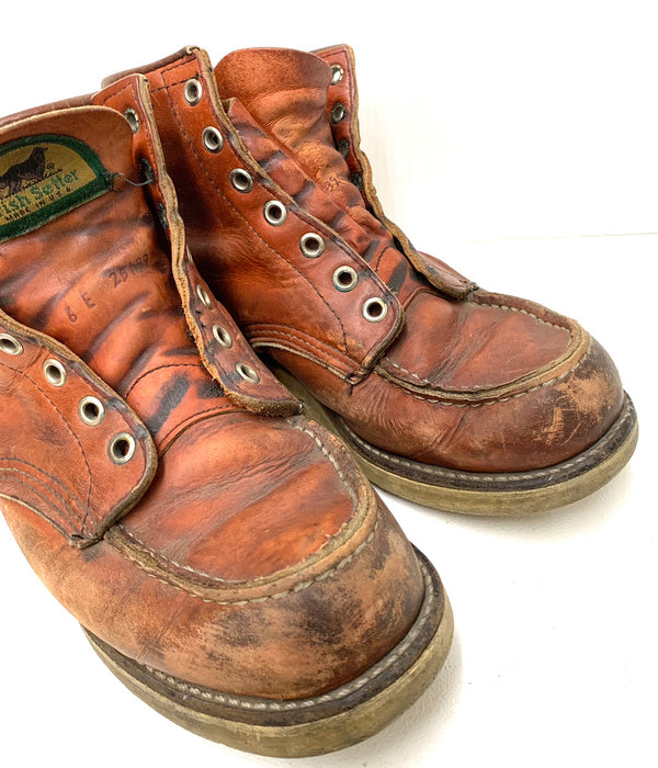 【曜日割引対象外】 レッドウィング RED WING アイリッシュセッター IRISH SETTER 半円 犬タグ 6E メンズ靴 ブーツ ワーク ロゴ ブラウン 201-shoes620