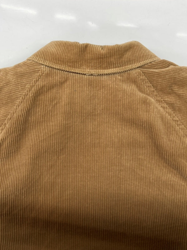 ラルフローレン RalphLauren CORDUROY COAT コーデュロイ コート カバーオール ダブルジップ ロング アウター ジャケット キャメル 茶 コート 無地 ベージュ Lサイズ 104MT-1730