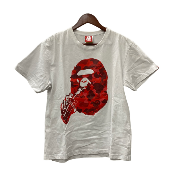 ア ベイシング エイプ A BATHING APE × コカ・コーラ COCA-COLA Tシャツ ホワイト