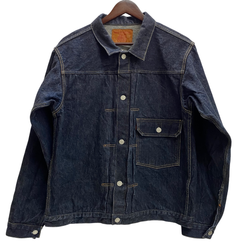 【曜日割引対象外】 ティーシービージーンズ TCB JEANS 30’s 復刻 Denim Jacket 1st ジャケット ブルー 42サイズ 201MT-4424 VB