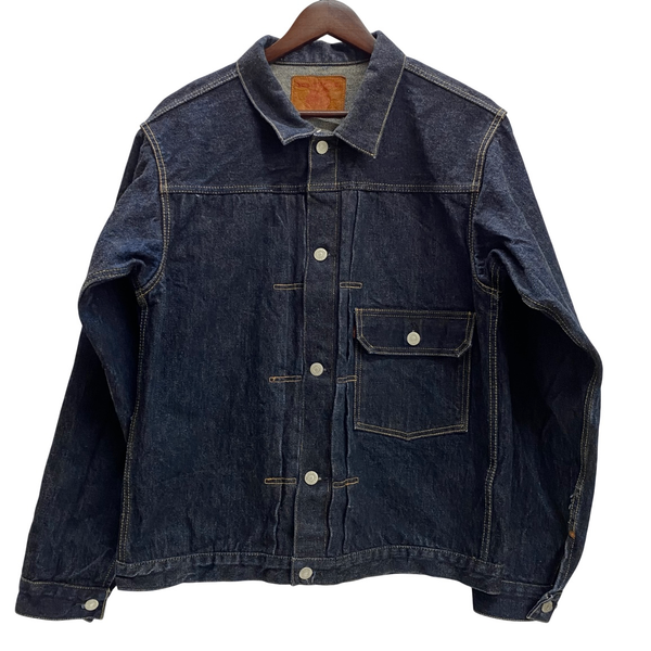 【曜日割引対象外】 ティーシービージーンズ TCB JEANS 30’s 復刻 Denim Jacket 1st ジャケット ブルー 42サイズ 201MT-4424 VB