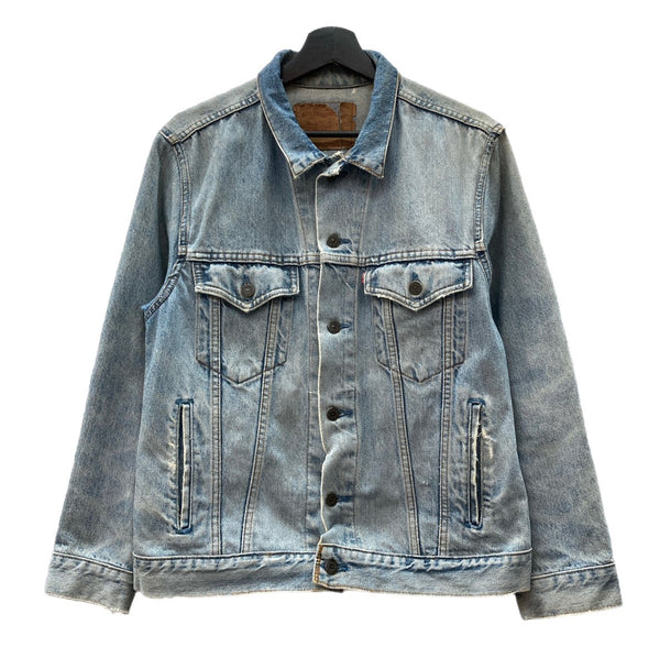 リーバイス Levi's 90s 90年代 75506-0412 デニム トラッカージャケット Gジャン カナダ製 青 サイズ44 ジャケット 無地 ブルー 104MT-2256