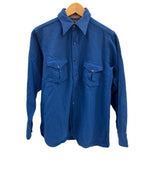 エルエルビーン L.L.Bean 30's 30年代 黒タグ フランネルシャツ vintage ヴィンテージ - 長袖シャツ ブルー 101MT-3953