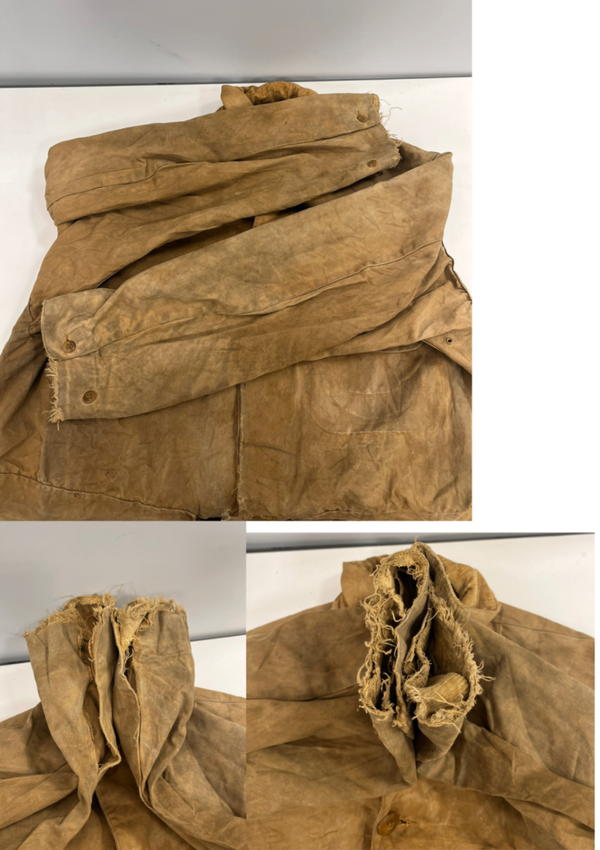 ヴィンテージ vintage 30’s 30年代 Duxbak ダックスバック 白タグ ハンティングジャケット カバーオール ウッドボタン 襤褸 雰囲気系 ジャケット ブラウン 101MT-5447