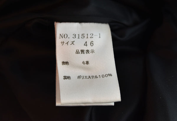 サルートヘルム SALUTE HELM  シングル ライダースジャケット 黒 46 ジャケット ブラック 103MT-2167