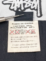 ステューシー STUSSY OLD オールド active jkt アクティブ ジャケット M65 ミリタリー ジャケット コーデュロイ 灰 ジャケット ボーダー グレー Lサイズ 104MT-1836