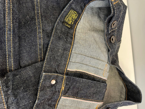 クーティープロダクションズ COOTIE PRODUCTIONS 2ndタイプデニムジャケット 濃紺 赤耳 リジット ジャケット ブルー Lサイズ 101MT-4893