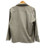 ヴィンテージ vintage 60's~ 60年代～ TOWN CRAFT J.C.Penney プリントネルシャツ チェック オープンカラー ボックス 開襟 ループカラー タウンクラフト 長袖シャツ グリーン Mサイズ 101MT-4977