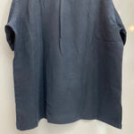 【曜日割引対象外】 ラルフローレン POLO by Ralph Lauren 半袖 オープンカラー リネンシャツ 半袖シャツ ブラック Lサイズ 201MT-4092 VB