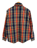 ビッグマック BIG MAC ヴィンテージ Vintage 80s ～ 90s チェック柄 ネルシャツ 赤 紺 US古着 長袖シャツ ネイビー Mサイズ 101MT-4776