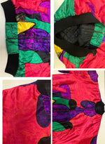 US US古着 90’s 90年代 Picaso ピカソ ナイロンジャケット リバーシブル ブルゾン アート VINTAGE ヴィンテージ - ジャケット マルチカラー 101MT-4682