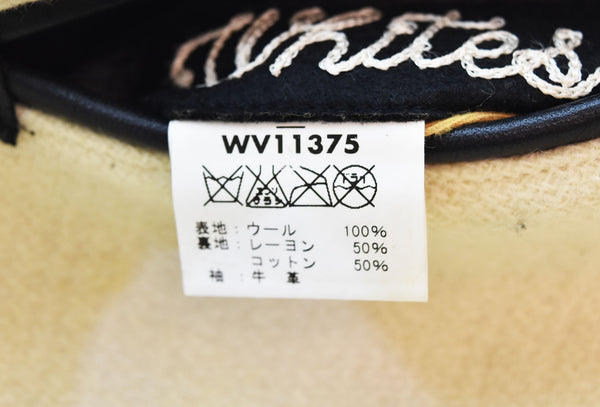 ホワイツビル WHITESVILLE フルデコ レザー切替スタジャン Night Ridersアワードジャケットスタジャン WV11375 38 ジャケット ベージュ 103MT-2490