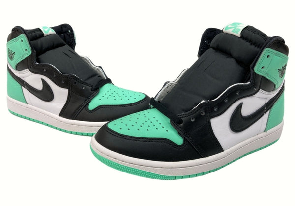 ナイキ NIKE 23年製 AIR JORDAN 1 HIGH OG GREEN GLOW エア ジョーダン ハイ グリーン グロー AJ1 白 緑 黒 DZ5485-130 メンズ靴 スニーカー ブラック 26cm 104-shoes499