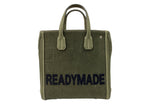 レディメイド READYMADE PEGGY BAG ペギーバッグ ハンド ショルダー バッグ 2WAY リメイク 再構築 緑 バッグ メンズバッグ トートバッグ ロゴ カーキ 104B-71